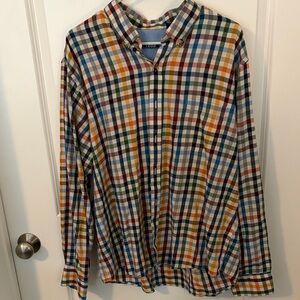 Izod Multicolor Plaid Casual Shirt